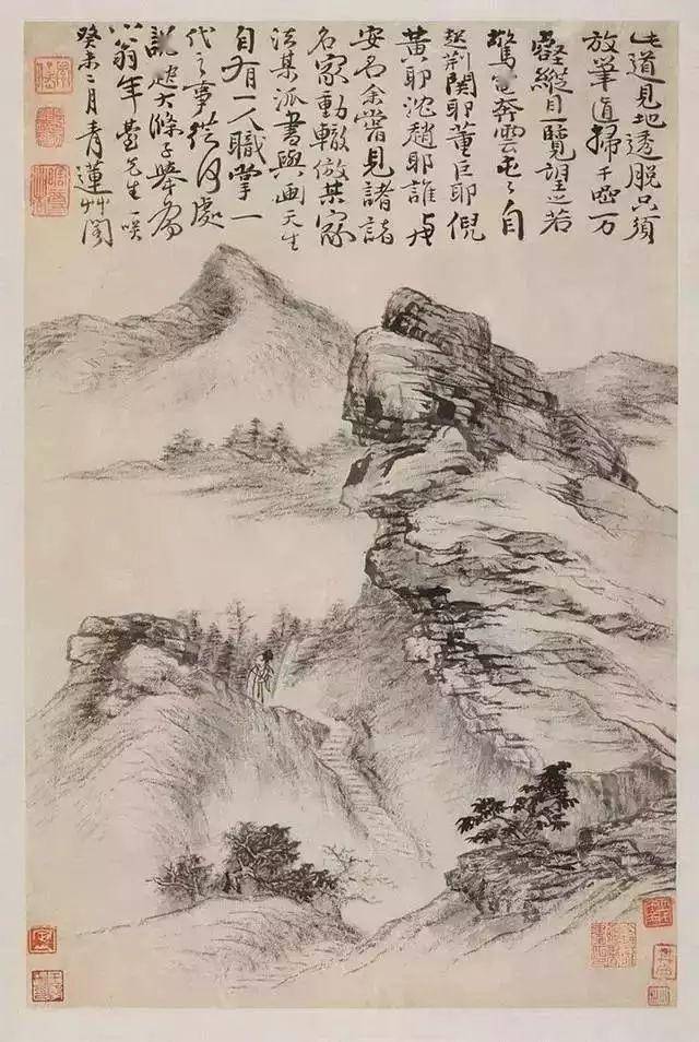 《搜盡奇峰打草稿》,《淮揚潔秋圖》,《惠泉夜泛圖》,《山水清音圖》