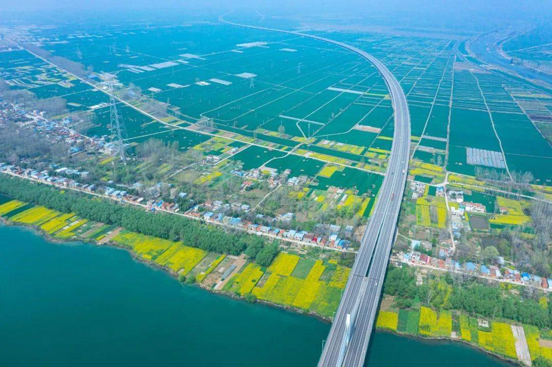 春天里的淮南 | 淮河无限春_焦岗湖_安徽_从空中