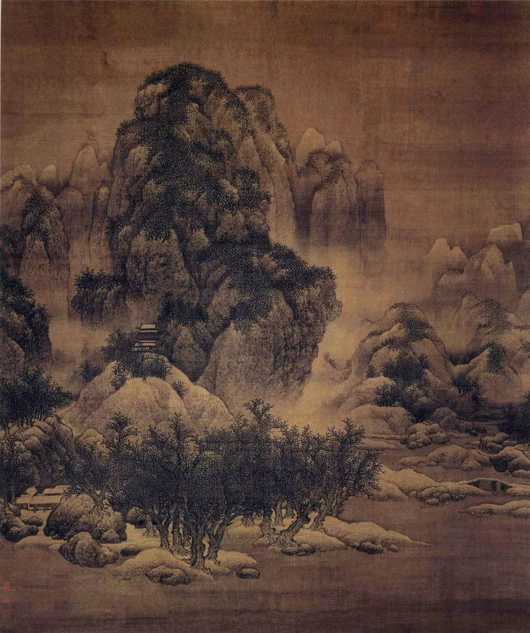 五分钟读懂中国山水画发展简史_荆浩_时期_风格