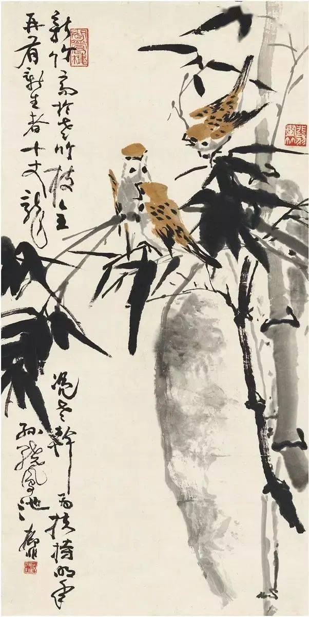 陆抑非,花鸟画欣赏_上海美专_杭州_常熟人