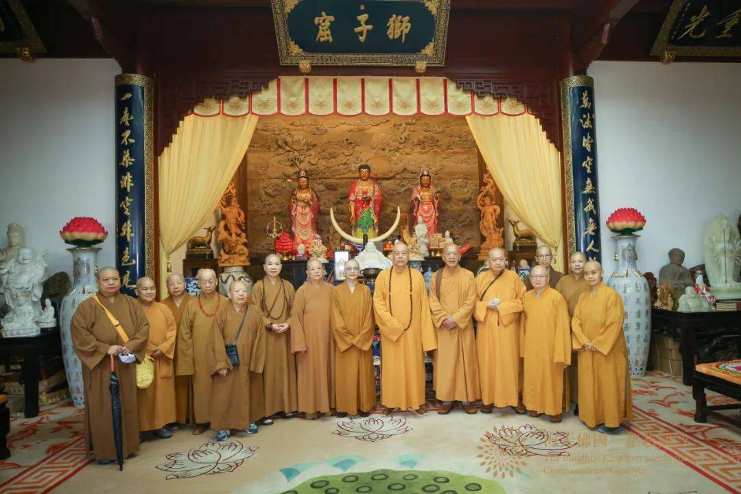 台湾南投县佛教会一行到访普陀山参访交流_参访团_禅寺_两岸