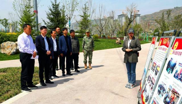 天水市退役军人事务局局长杨胜利,张家川县领导张思佳,高文,马少雄,县