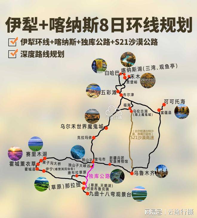 独库公路全程地图图片