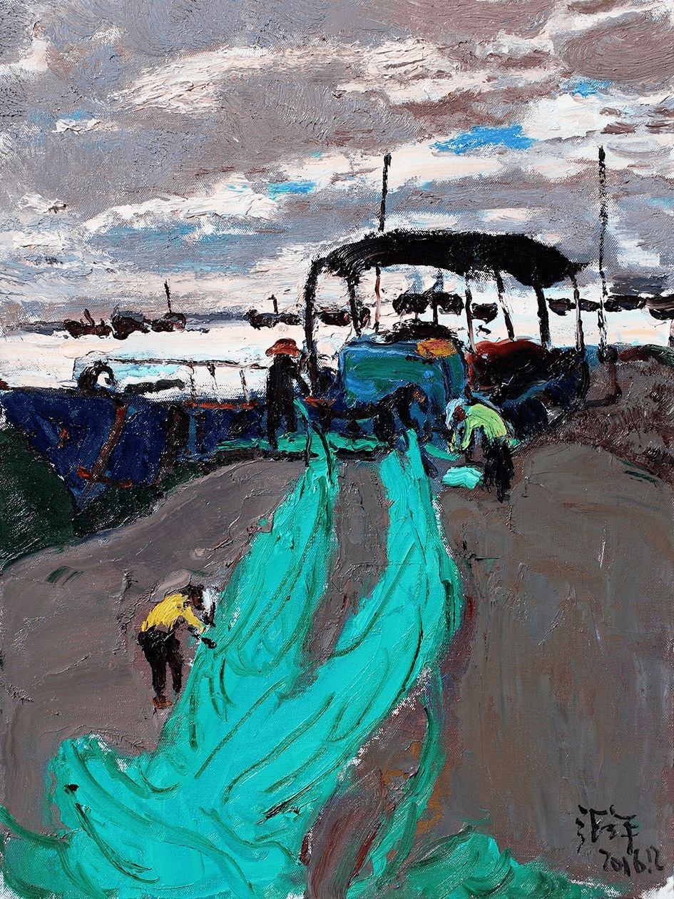 【写生啦】远方|当代画家油画风景作品_cmx_布面_丁一