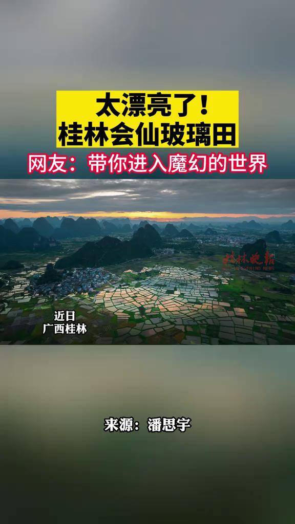 桂林会仙玻璃田.