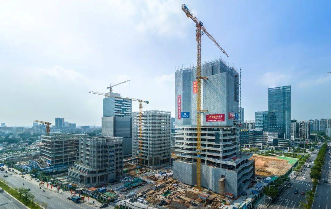 大批总部已建成(@广州房产)其中,白云投资大厦,中交白云大厦,高芯