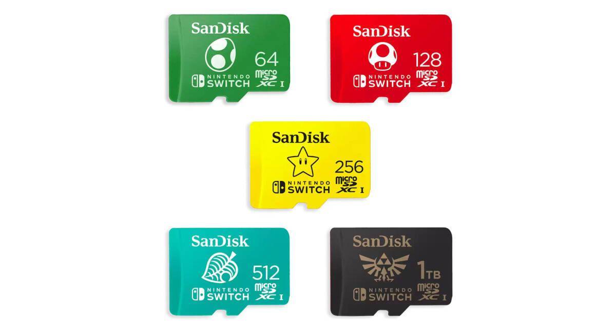 西部数据推出容量最大的任天堂认证存储卡——1 TB闪迪microSD卡