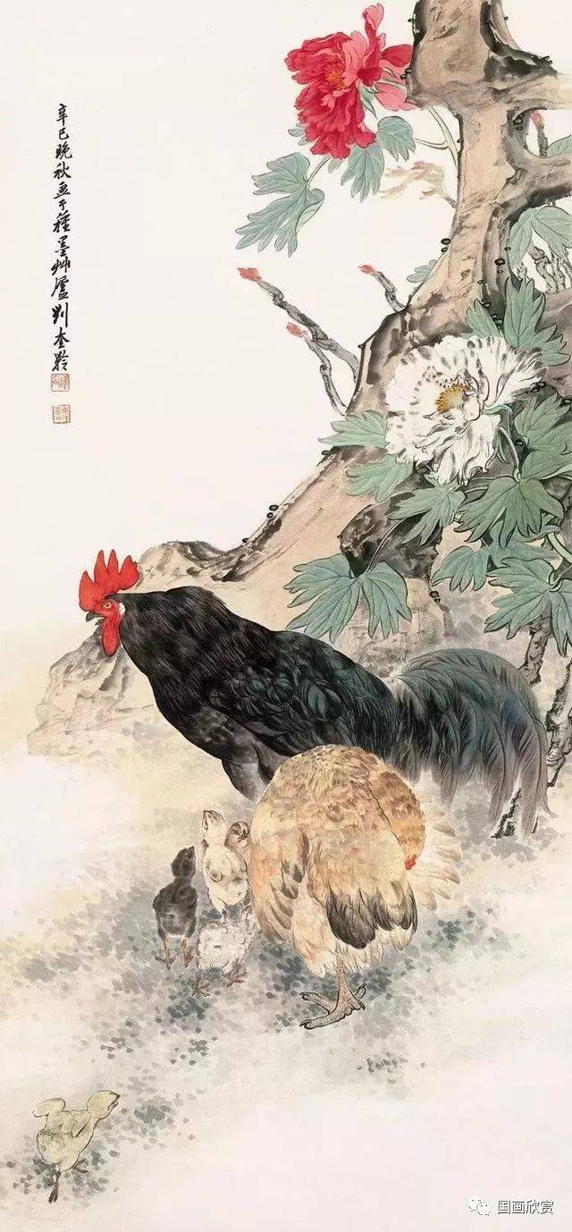 中国工筆画　肉筆紙本　【劉奎齡 双豹図】　中国近現代工筆大家(S-15) 刘奎龄工笔作品集锦（50张高清大图！）_搜狐网