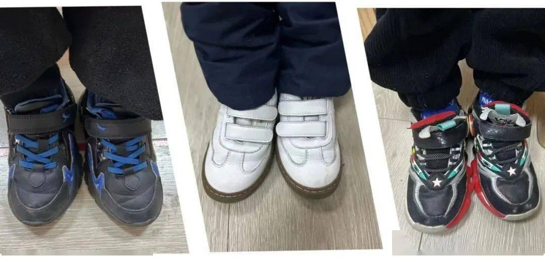 辨别鞋子正反在学习中,孩子们知道了鞋子的组成部分和各部分独特的