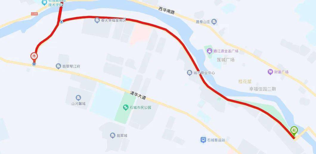 东环路翡翠城路口—赣江源大桥西端(老交警大队红绿灯路口)2