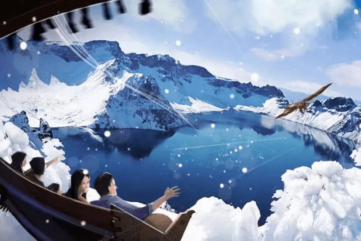 【飞越长白山】北坡 白山湖游船 夜景灯光秀 重点赠送198元的5d电影