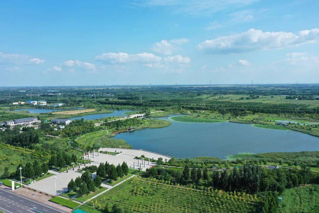 太行泉城 美丽邢台|新河县南湖公园:湖光十里 胜景一方_平台_敞阔