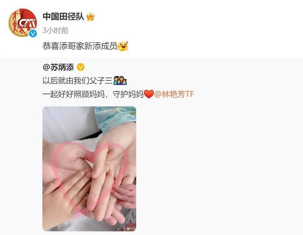 苏炳添官宣!_林艳芳_亚运会_阿添