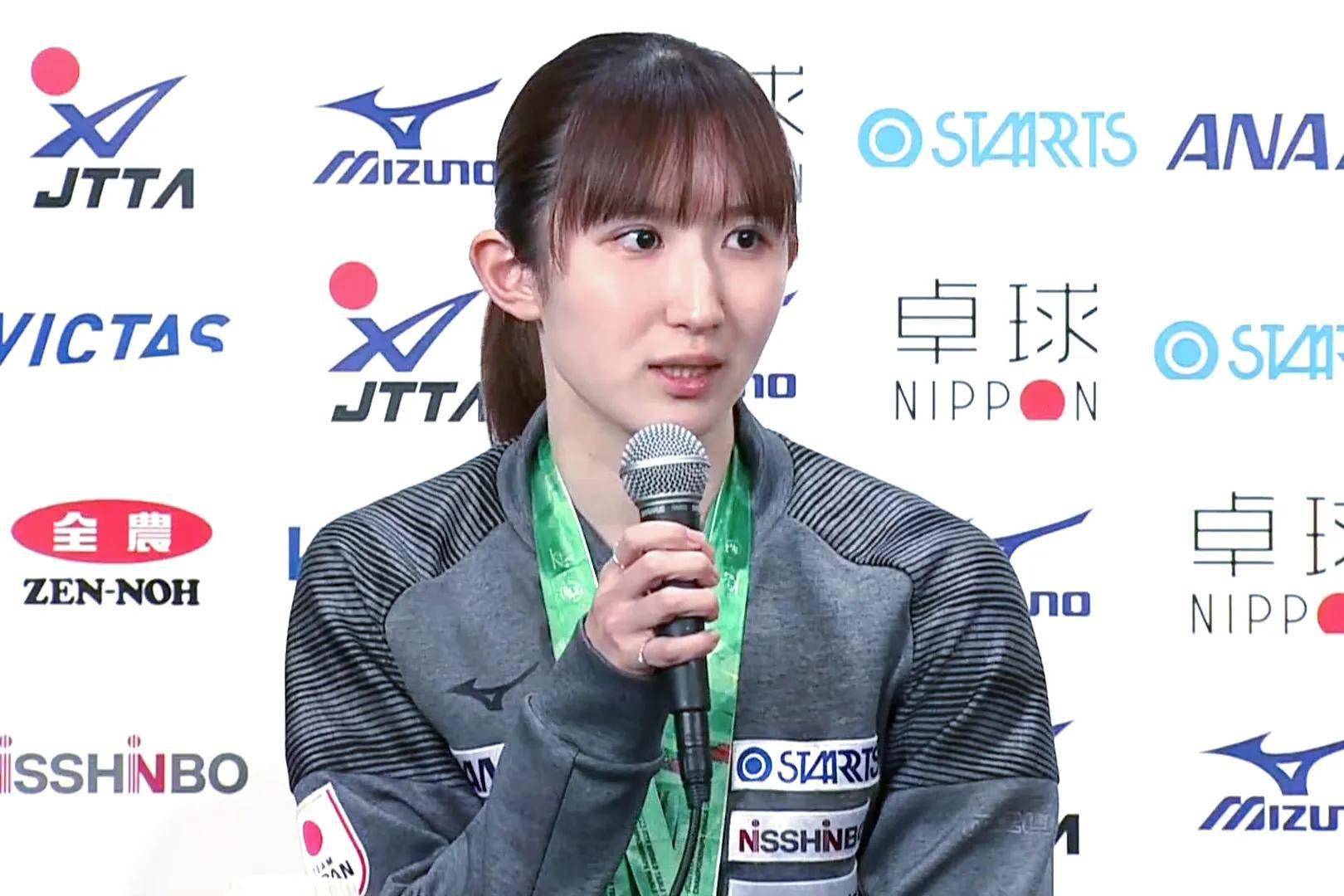 早田希娜:打败中国选手太好了 伊藤美诚:我相信我同样可以做到