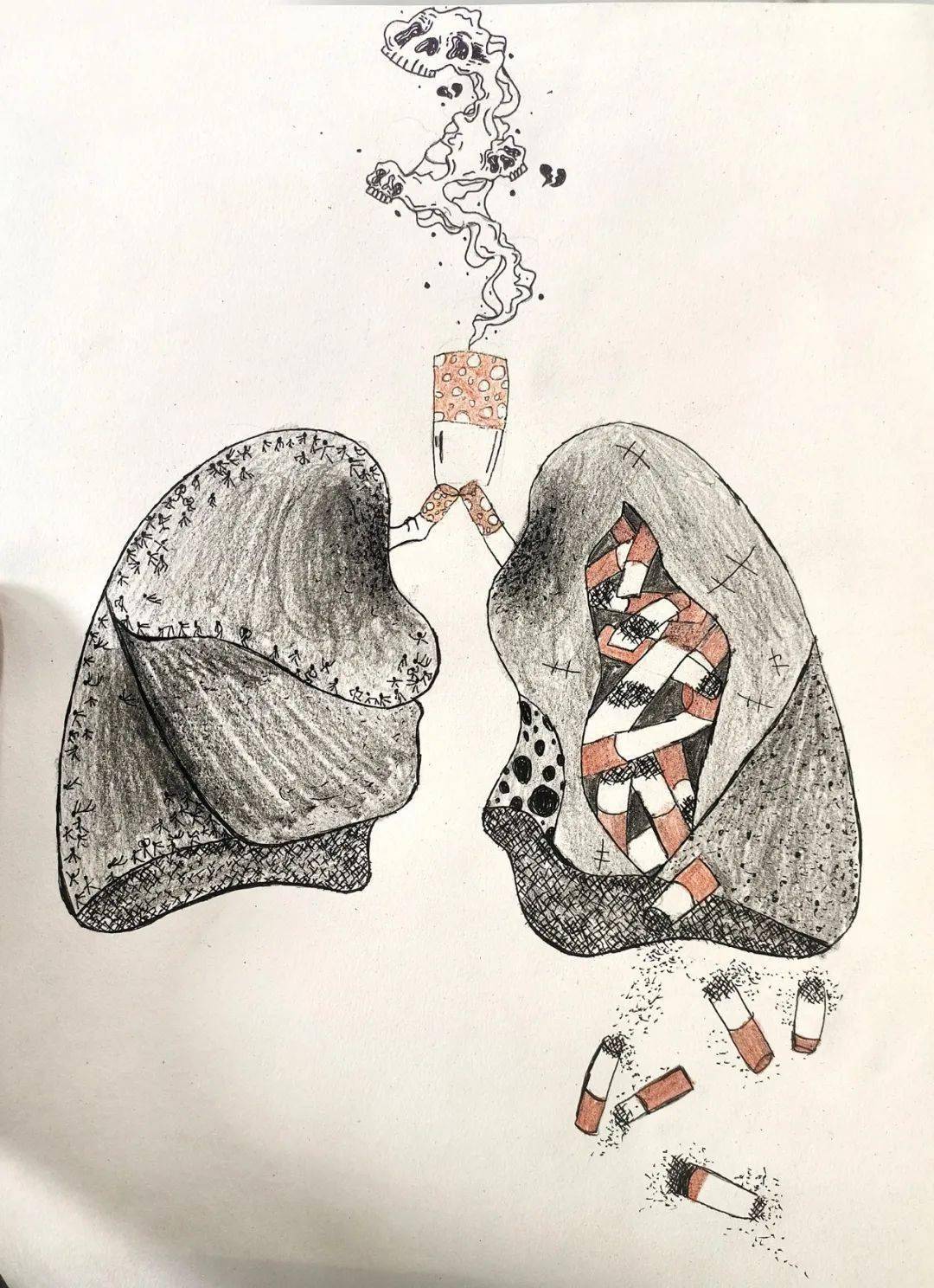 31世界无烟日丨看看有你吗?温江区青少年控烟绘画优秀作品展①