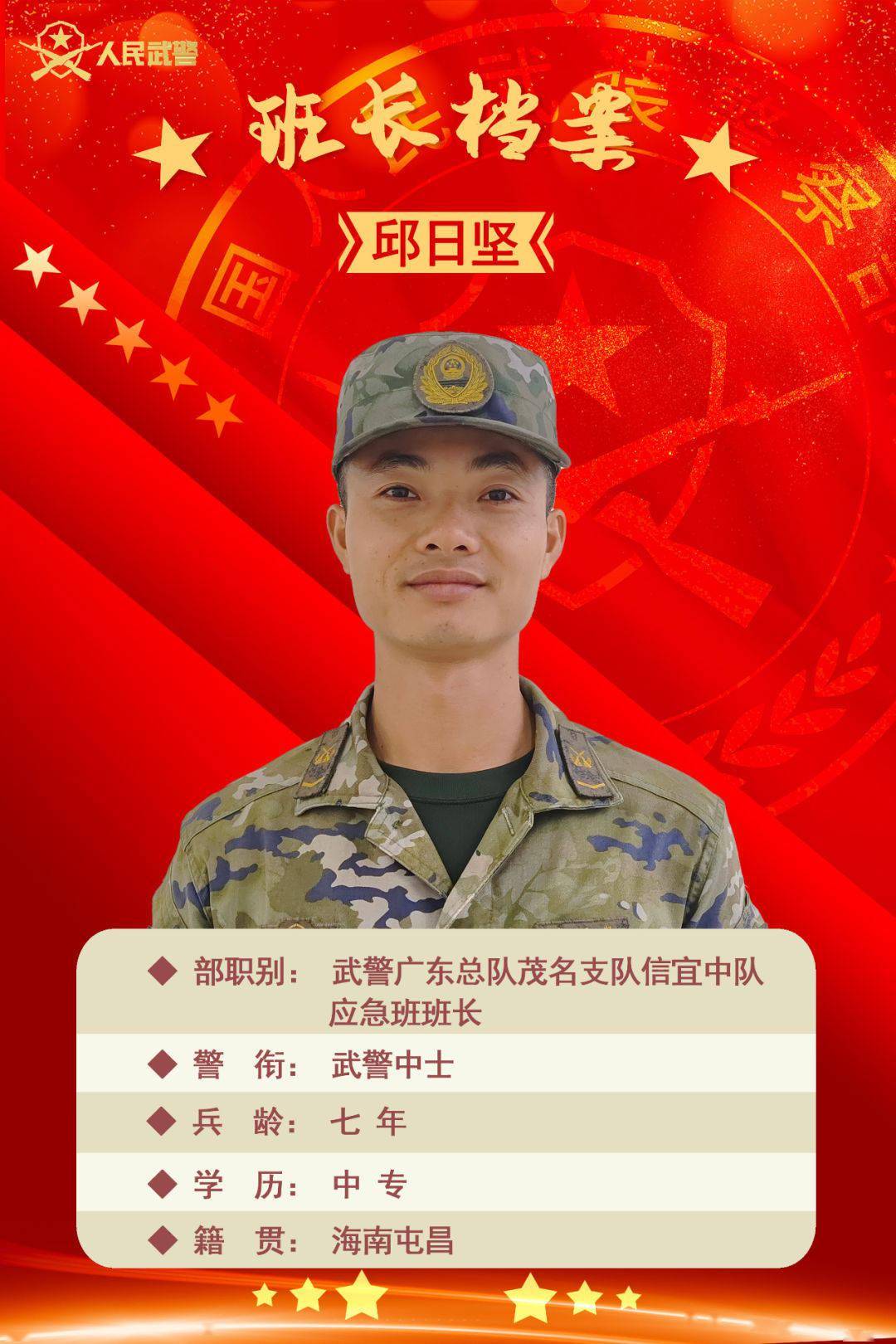 我的好班长丨班长带我打赢"逆风局"_邱日坚_训练_武警广东总队