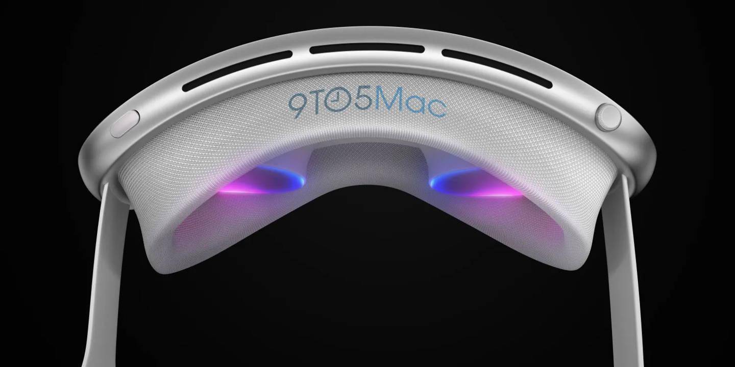 苹果首款头显Reality Pro高清渲染图曝光 采用类似于传统滑雪护目镜设计