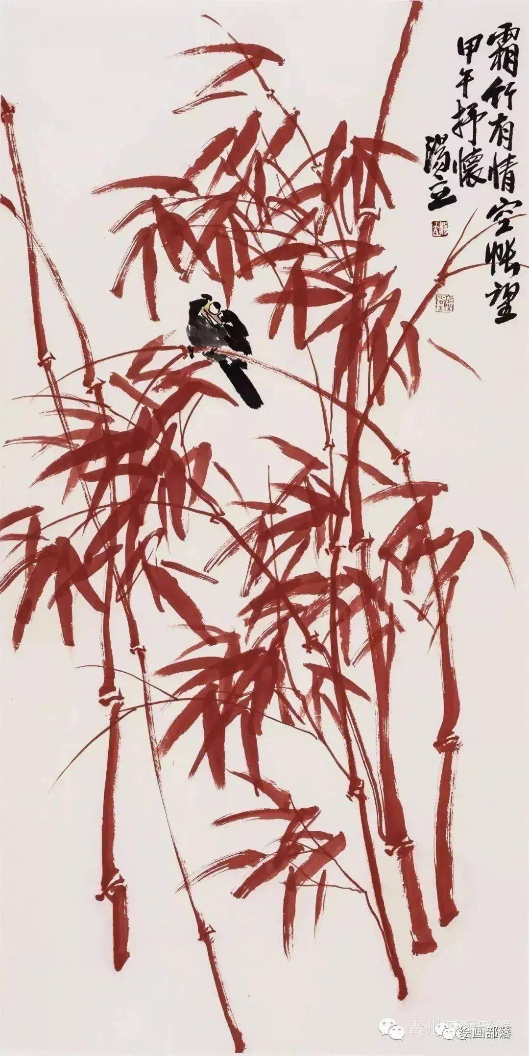 笔墨之道 神似之神 ——当代大写意花鸟画大家汤立先生画竹!