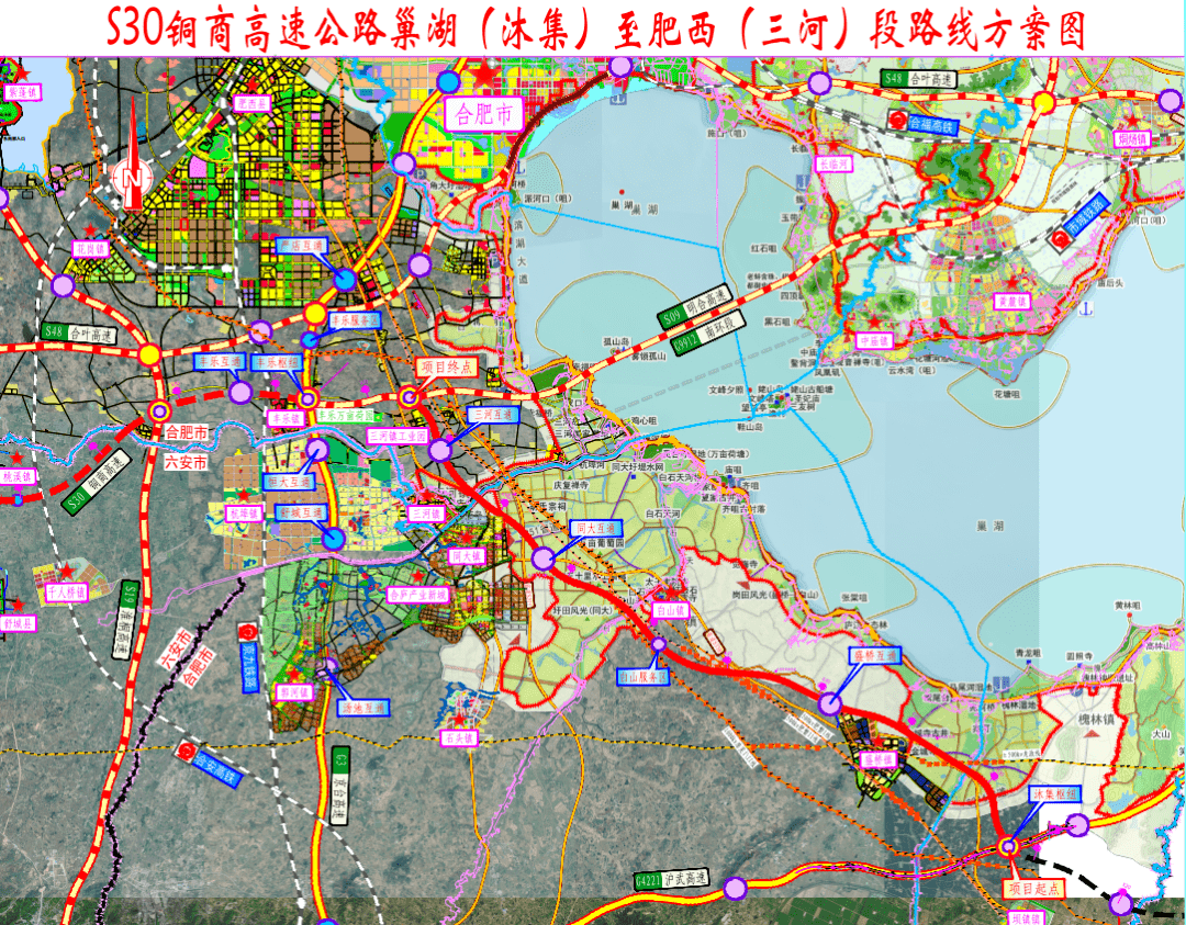 据了解,s30铜商高速路线全长约41公里,按双向六车道高速公路标准建设