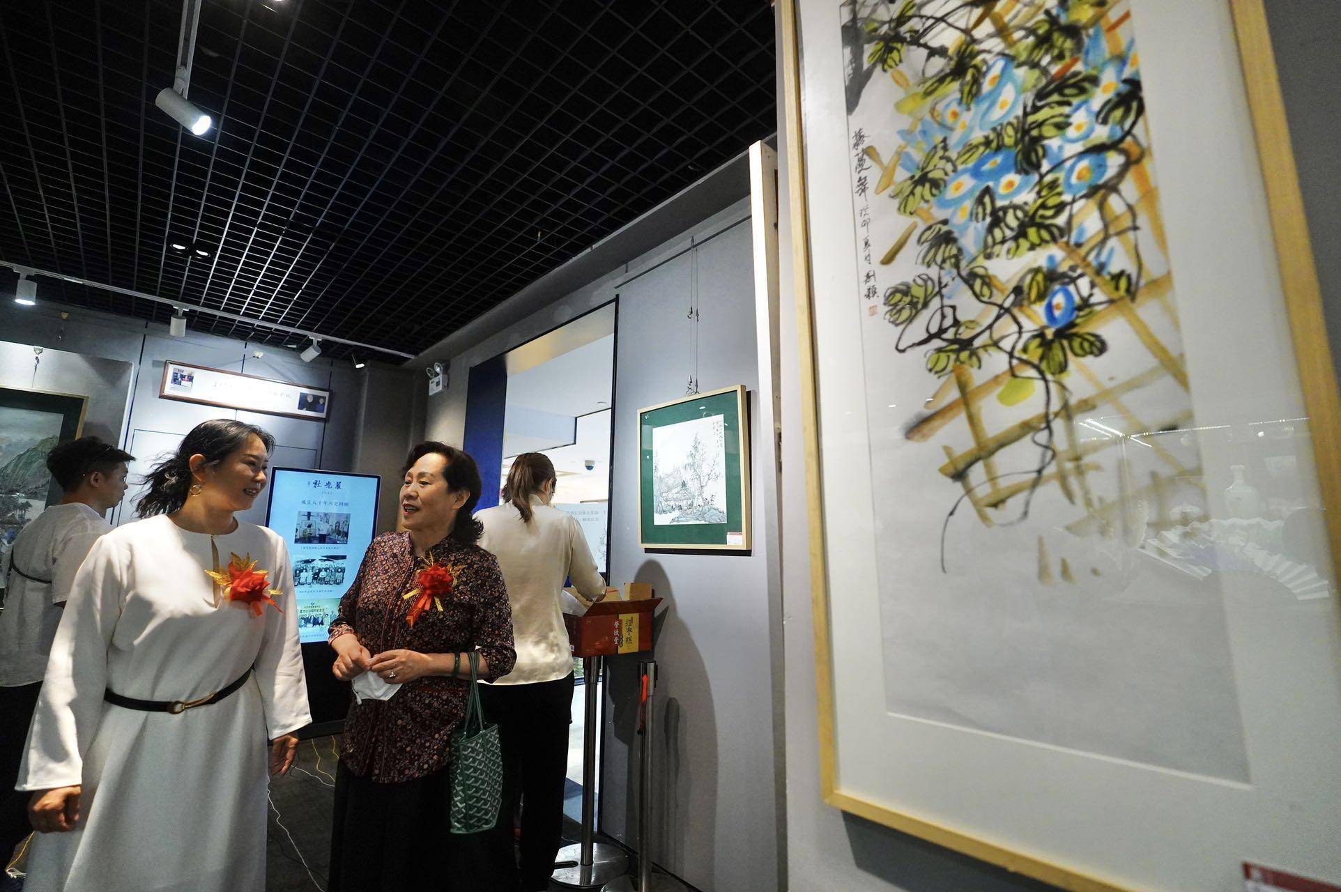 刘颖绘画展在王府井工美大厦开幕_传统_艺术节_作品