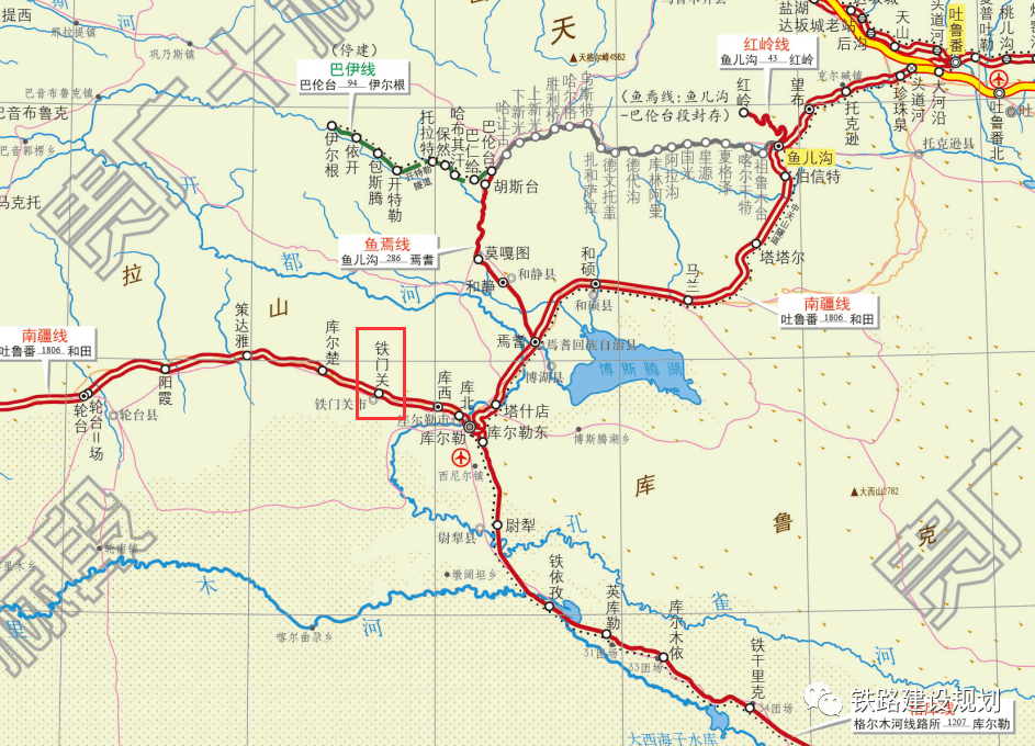 新疆铁路地图2021图片