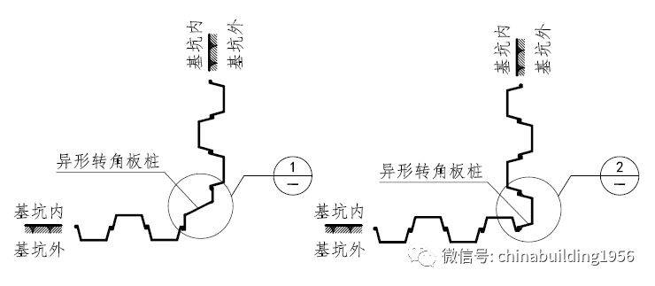 拉森钢板桩转角连接图图片