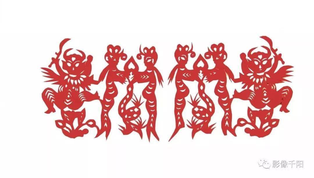 千阳精怪剪纸_造型_古文化_中国