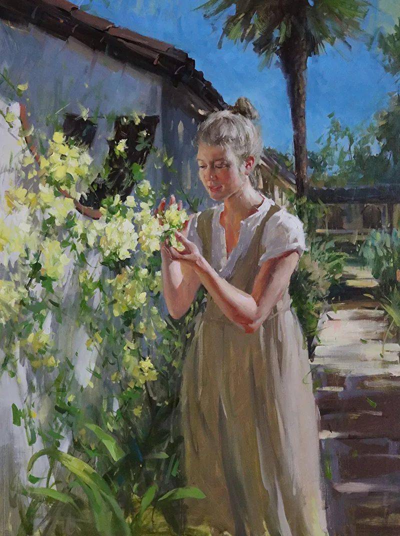 旅美画家刘方伟笔下人物油画笔法精湛,光影十足!