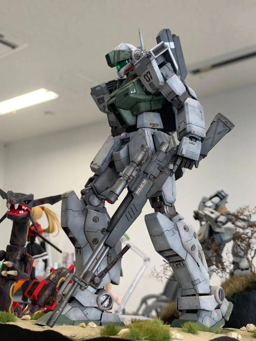 陆战型吉姆&狙击型吉姆2,真实质感滤镜,场景作品_公众_机体_来稿