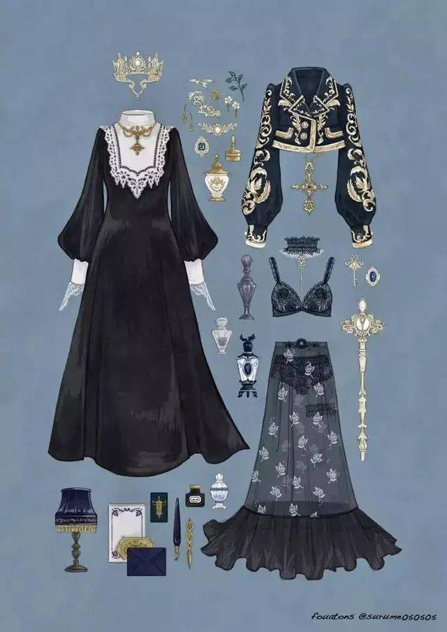 40组巴洛克风格复古服饰素材_色彩_大赛_设计