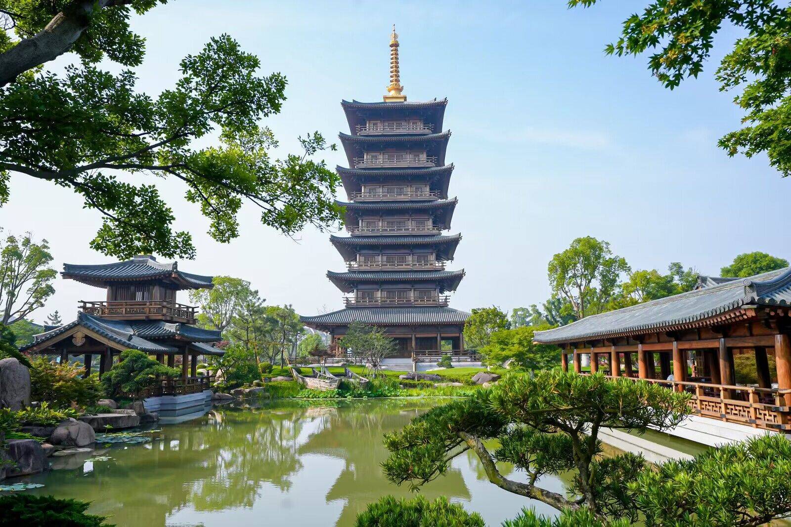 游亭台水榭觅唐风古韵 宝山只园开园_文化_建筑_园林