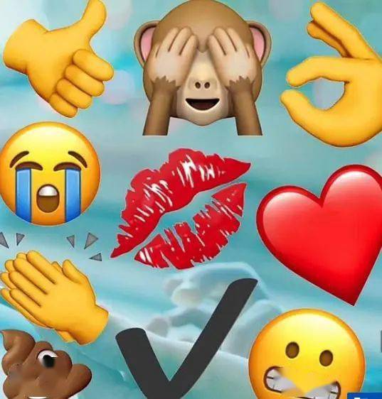 十大"中老年表情符号"还包括"对钩","ok"和"鬼脸"等.