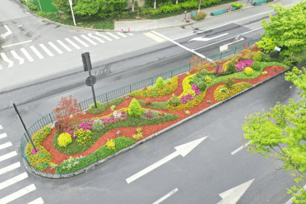 处处焕新彩,杭城浓浓"亚运味"_城市_箱体_花镜