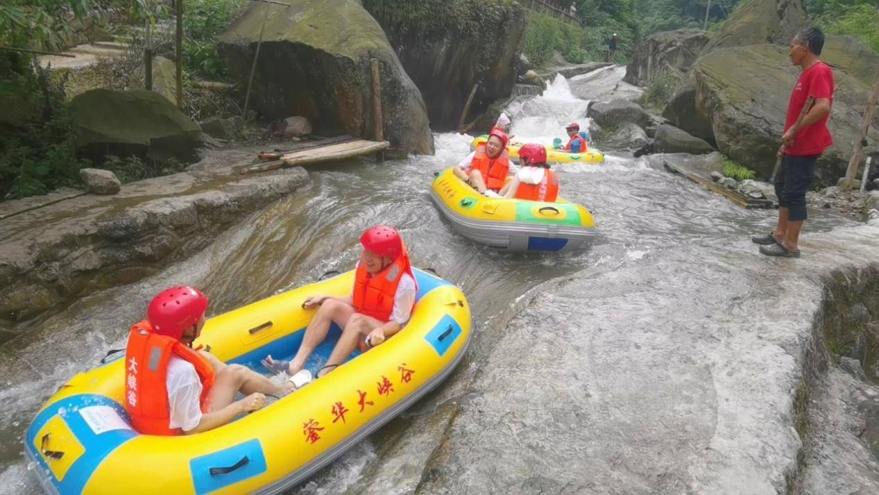 什邡"凉资源"发力 蓥华大峡谷漂流项目建设加紧推进