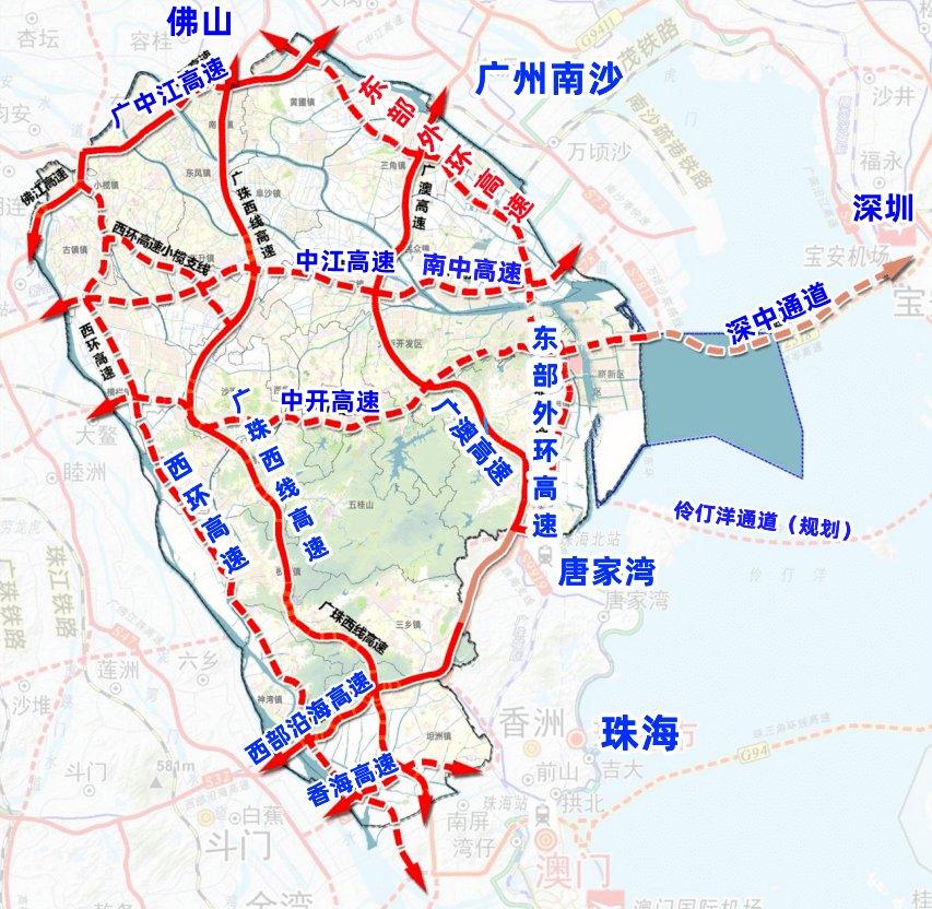 深圳外环高速地图图片