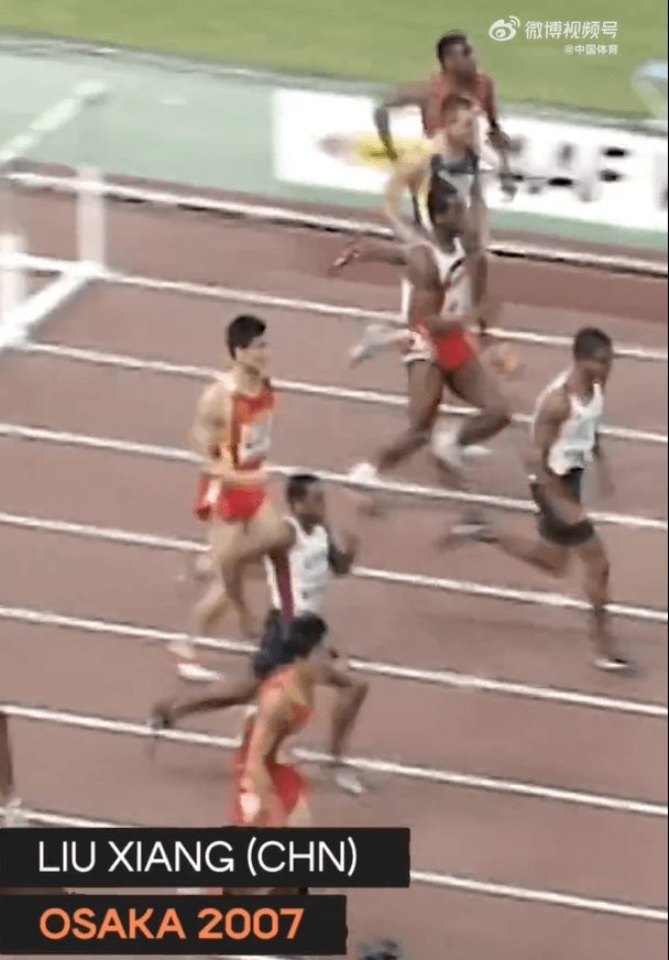 刘翔排名田径世锦赛40大时刻第33位_体育_世界_中国
