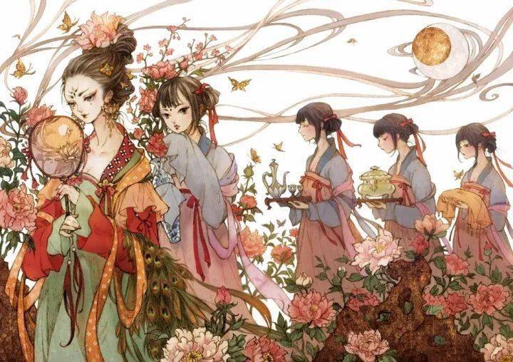中国写生】唯美古风美人画，她用细腻的笔触，展现中国的古风_搜狐网