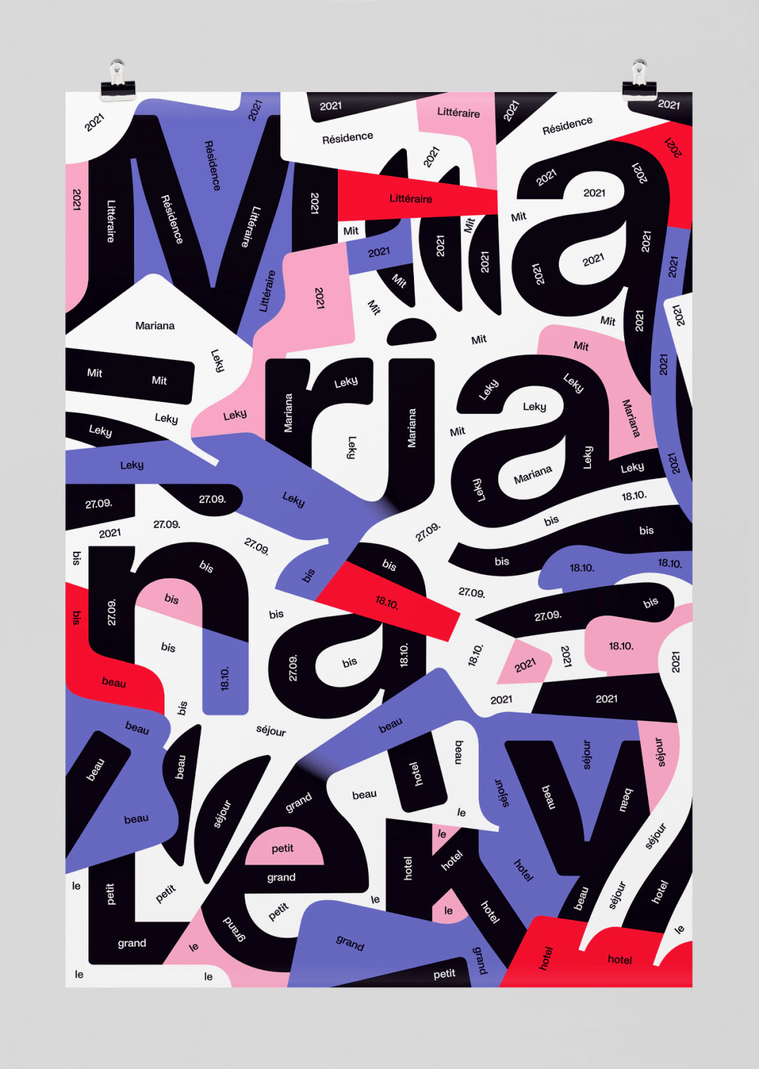 自2011年起,他在瑞士卢塞恩平面设计学院教授海报设计,生成设计和活动