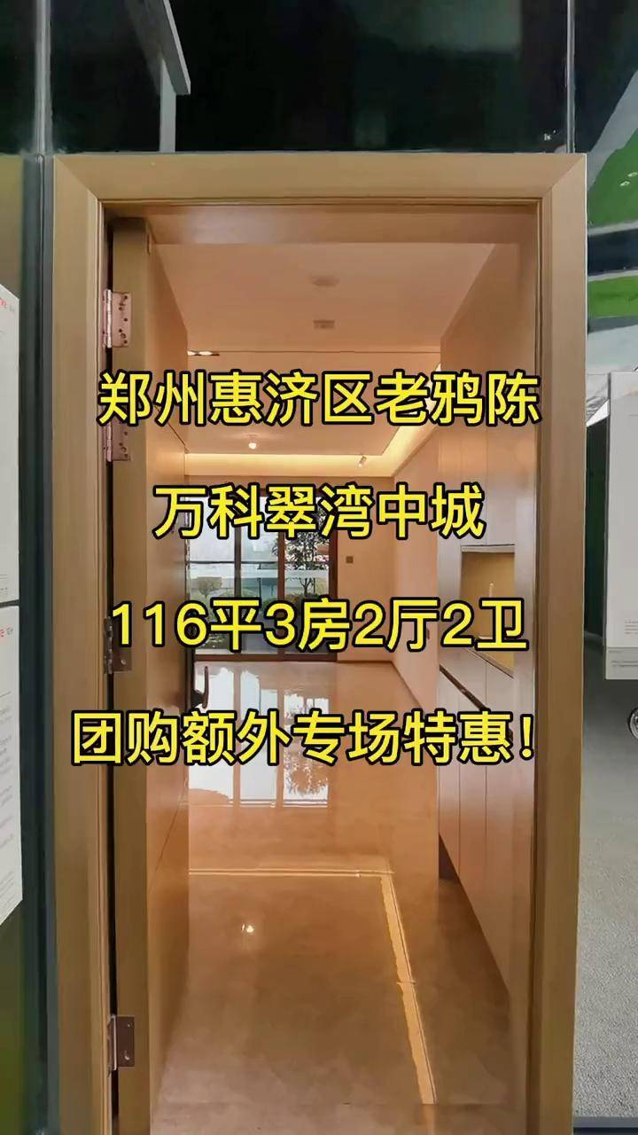 郑州买房 郑州万科翠湾中城 郑州万科老鸦陈 郑州房产投资