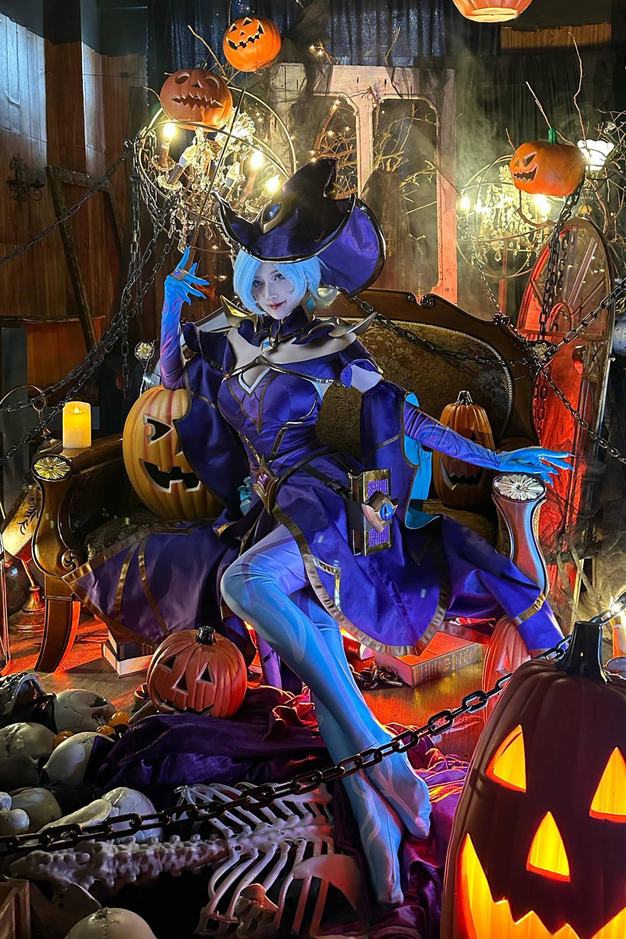 万圣奇遇记 卡西奥佩娅cosplay_泛电竞