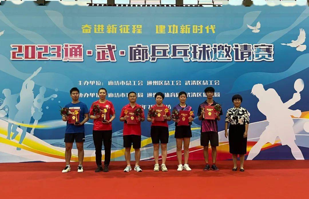 "奋进新征程,建功新时代"2023年"通武廊"乒乓球邀请赛在廊坊市成功