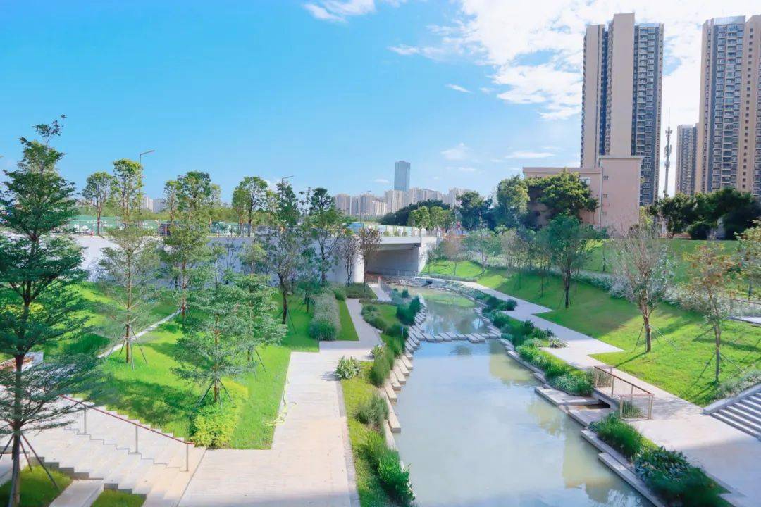 创智莞心,绿织城央 | 东莞国际商务区市政配套设施景观设计_系统_的