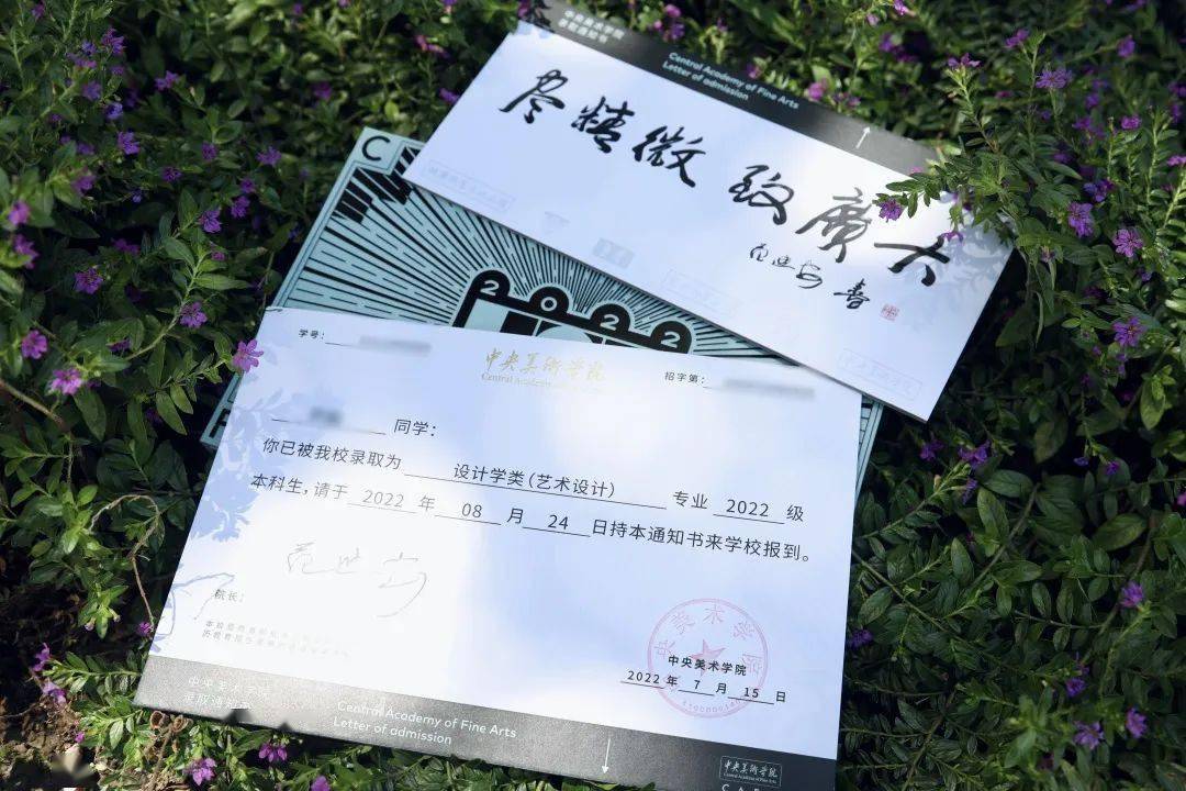 中央美術學院2020年錄取通知書