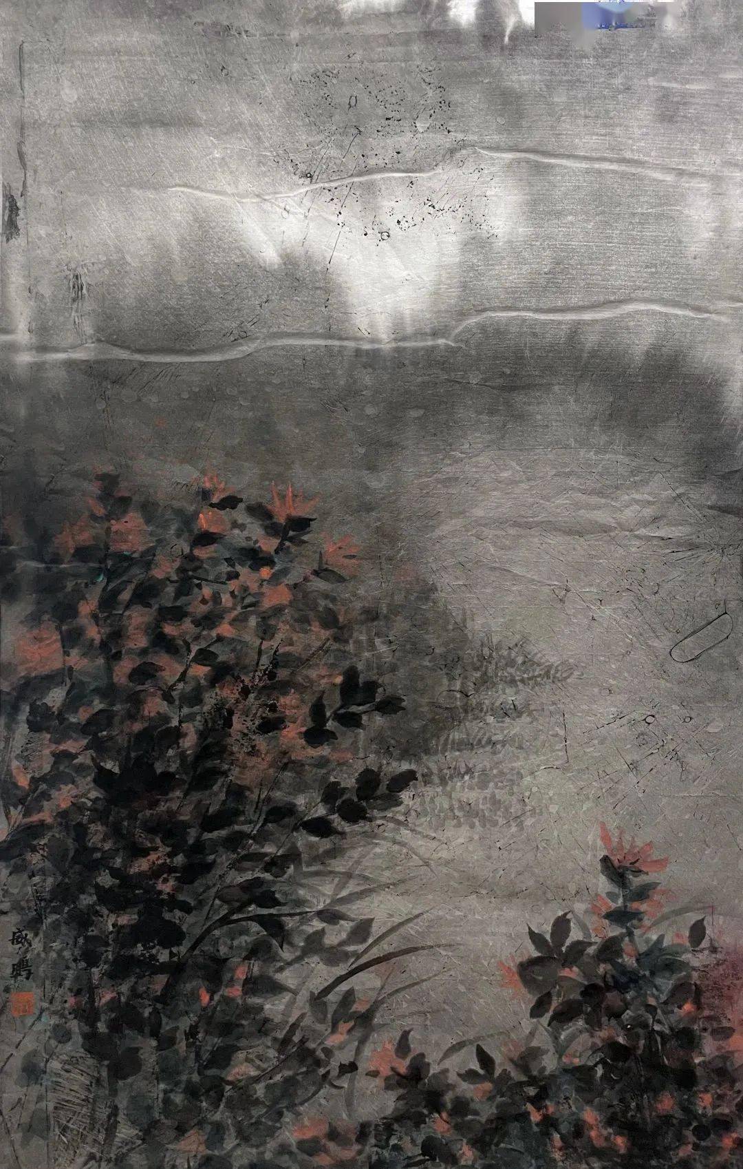 年 / 水墨梁剑 /《融和》190cm×190cm / 2022年 / 布面油画刘颖琼