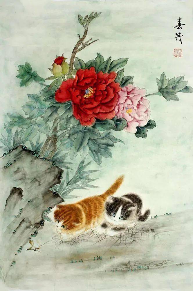 画家米春茂的猫图片