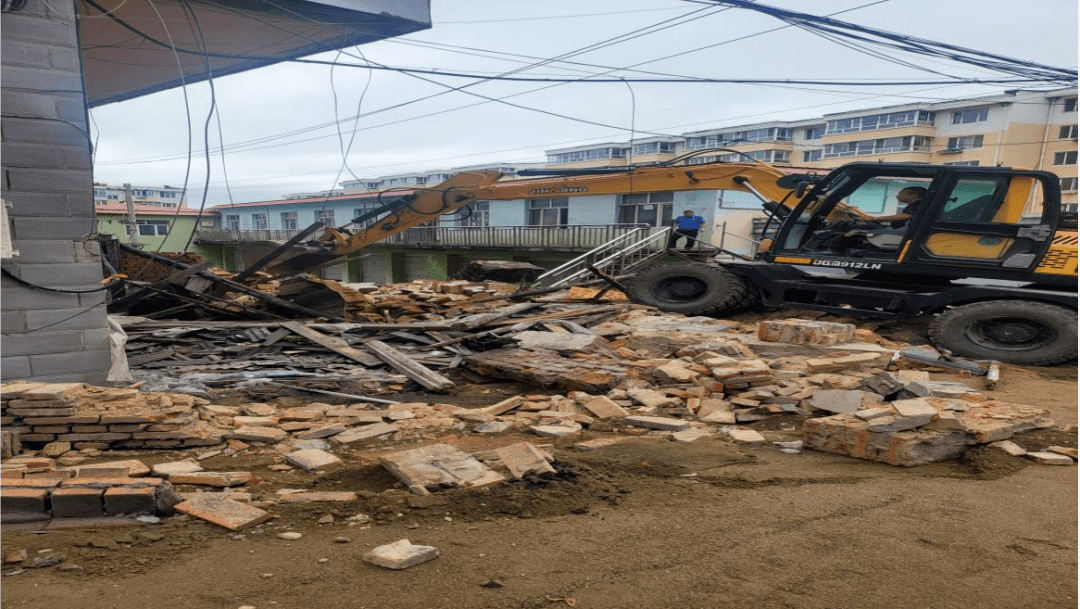 【创城进行时】区住建局拆除违法建筑 消除安全隐患_市容_市貌_办事处