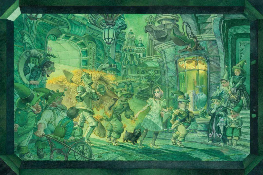 关于查尔斯·桑托尔绘制《绿野仙踪》的一点感想_画面_插图_charles
