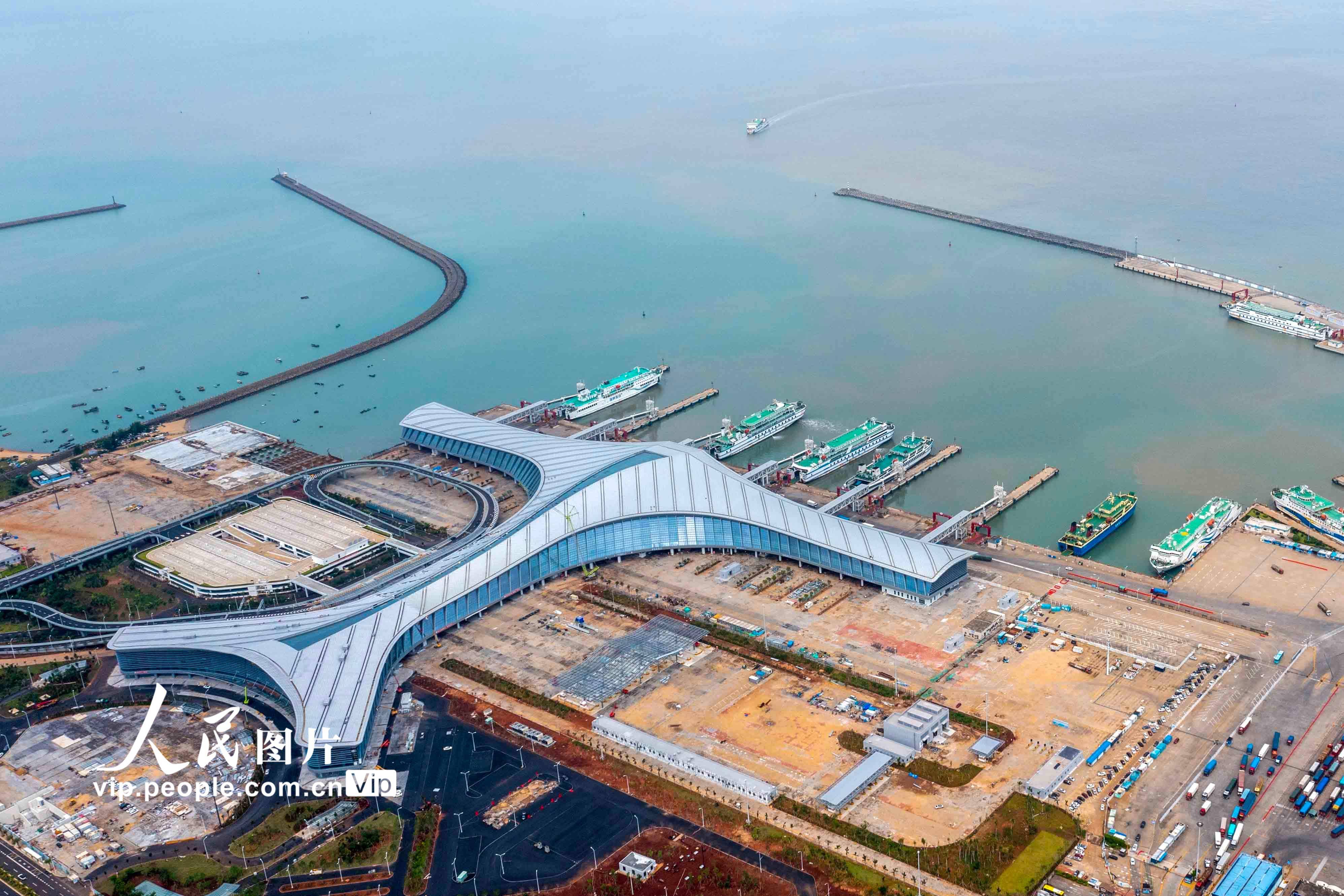 海南海口新海港综合交通枢纽站项目有序推进_港口_图片_阶段