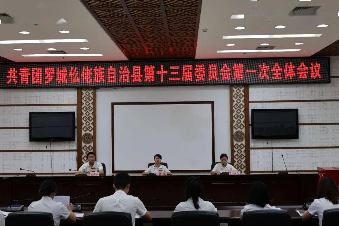 67中国共产主义青年团罗城仫佬自治县第十三届委员会第一次全体会议