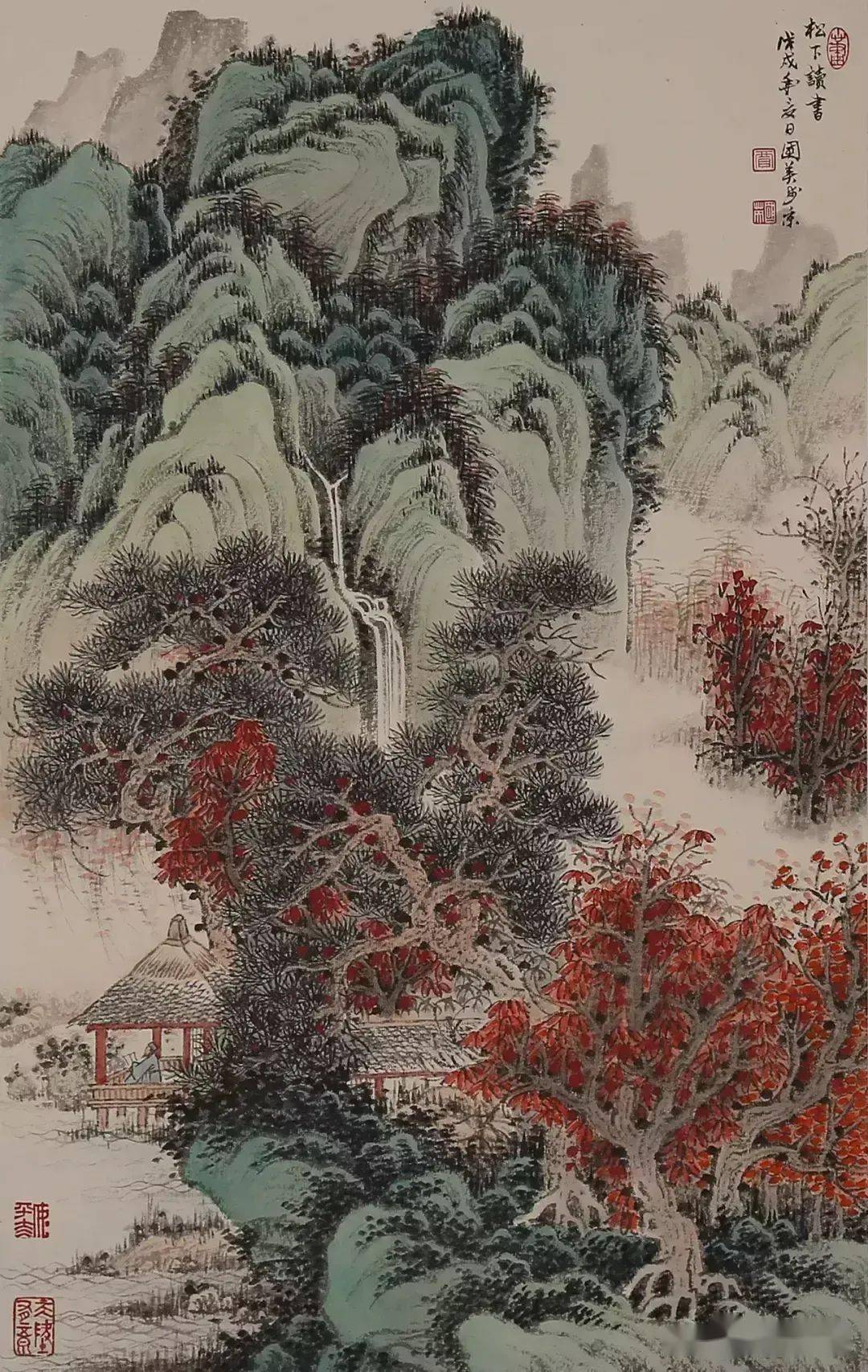 融古出新,写意写心,他的工笔山水画太绝了……_贾国英_作品_太行